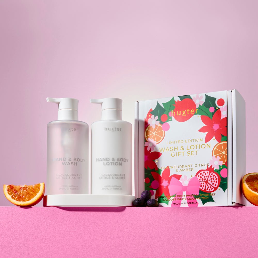 Wash and Lotion Gift Set 500ml - Limited Edition - Blackcurrant, Citrus & Amber - Stanleyandstone