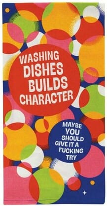 Washing Dishes Dish Towel by BlueQ Blue Q Socks