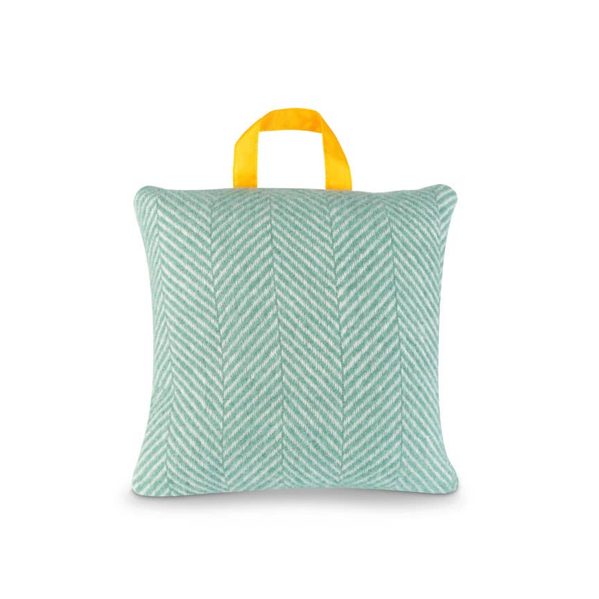 Waterproof Outdoor Cushion in Pure New Wool - Mint Green Heating & Plumbing London