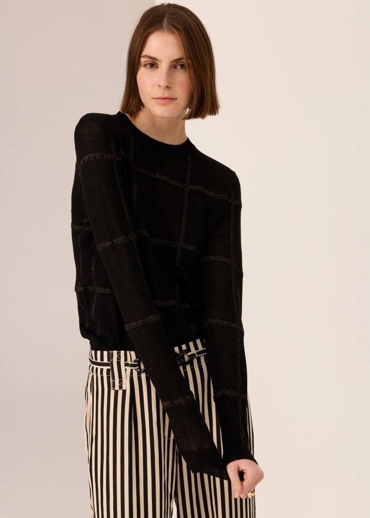 Westin Lurex Check Knit knit POL