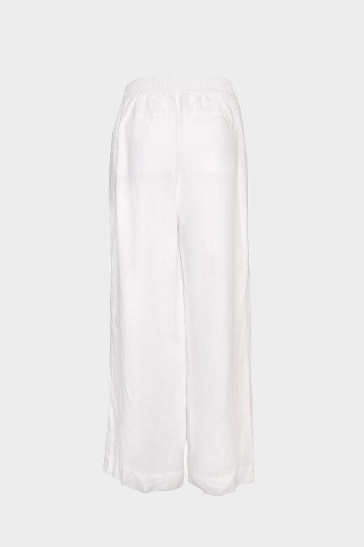 White Marcus Linen Pant - Stanleyandstone