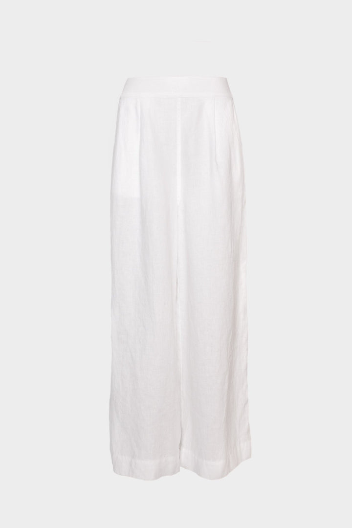 White Marcus Linen Pant - Stanleyandstone
