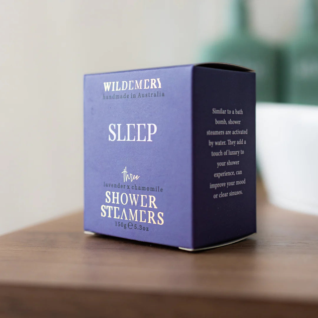 SLEEP Shower Steamers 3 Pack Shower Steamers Wild Emery Pty Ltd   