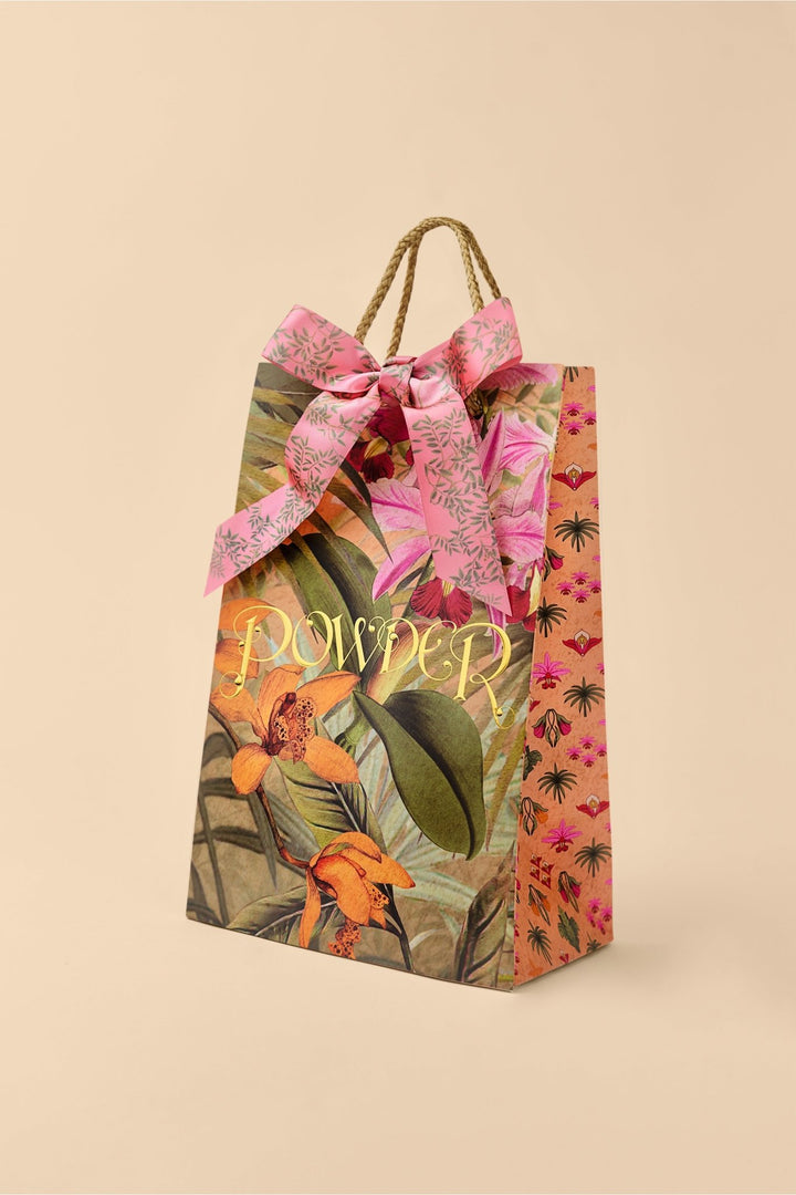 Wild Floral Print Scarf hair accessories powder