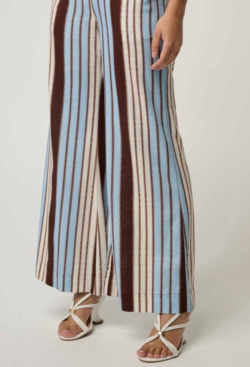 Willow Linen Viscose Pant in Iridescent Stripe pant Once Was