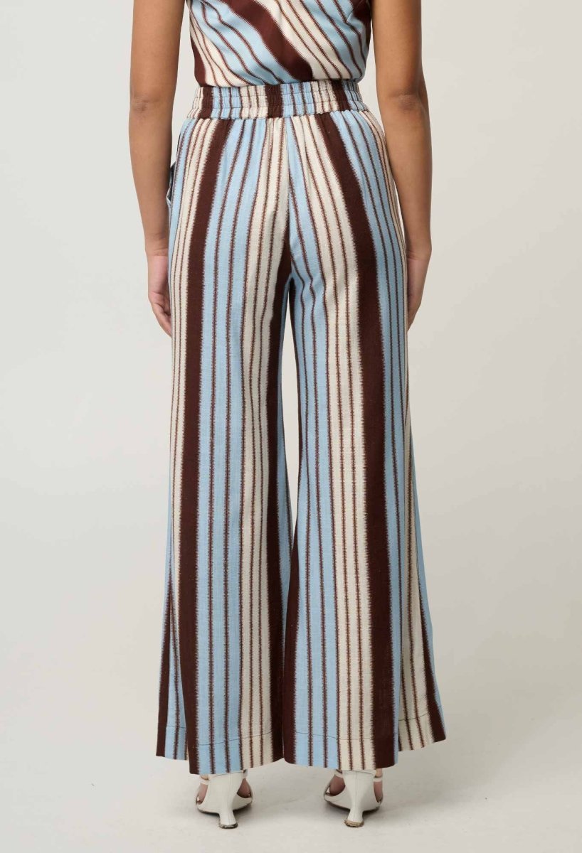 Willow Linen Viscose Pant in Iridescent Stripe pant Once Was
