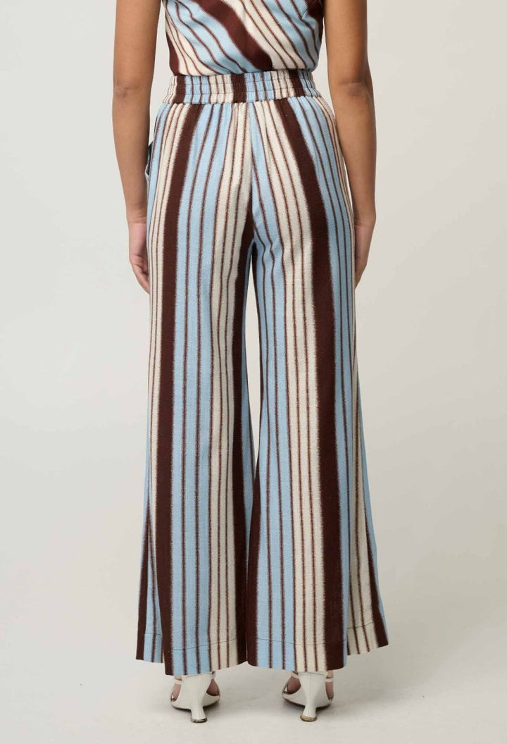 Willow Linen Viscose Pant in Iridescent Stripe pant Once Was