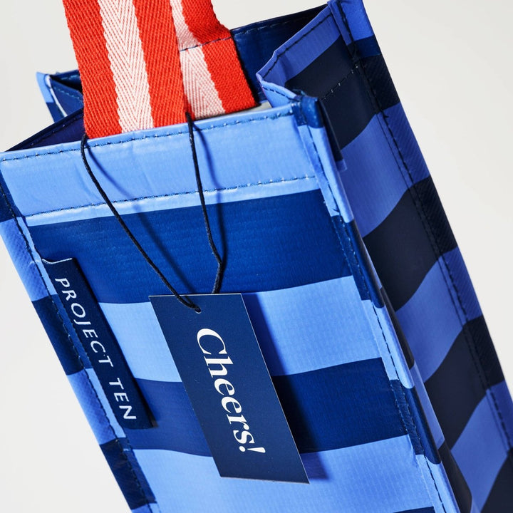 Wine Bag – Blue Stripe Project Ten Pty Ltd
