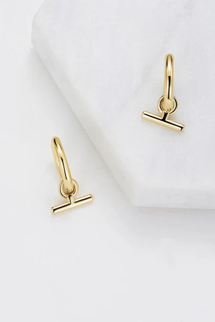 Winnie Hoop Gold earing Zafino Jewellery