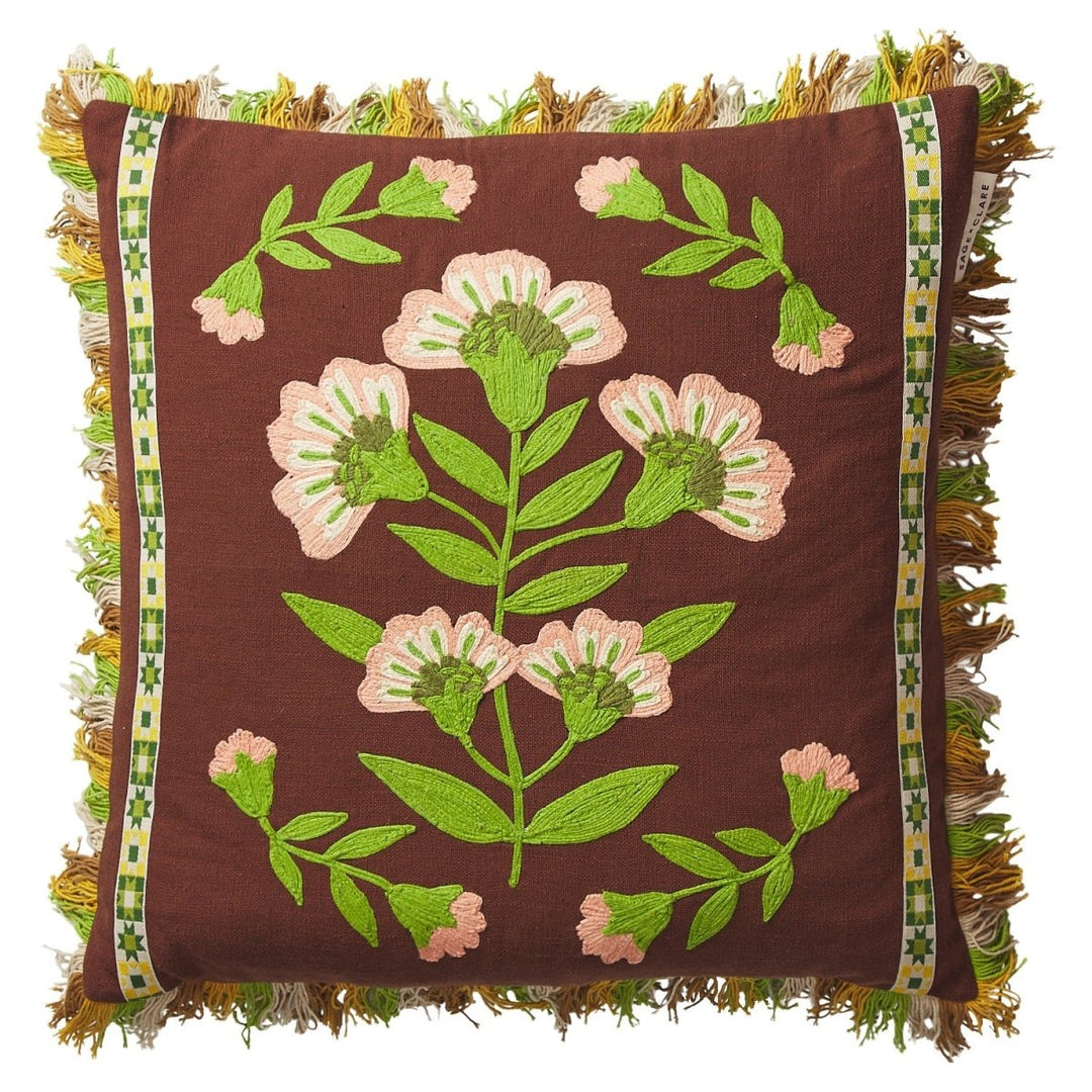 Winona Embroidered Cushion - Stanleyandstone