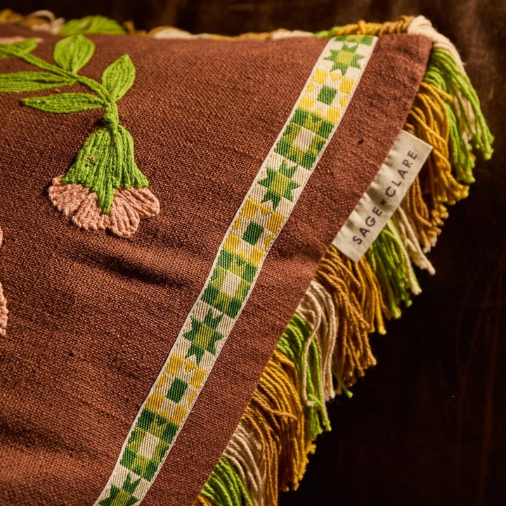 Winona Embroidered Cushion - Stanleyandstone