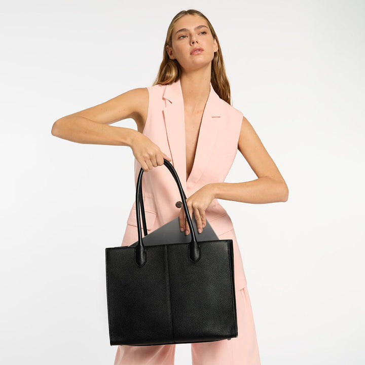 Without Warning Bag - Black Tote Bag Status Anxiety