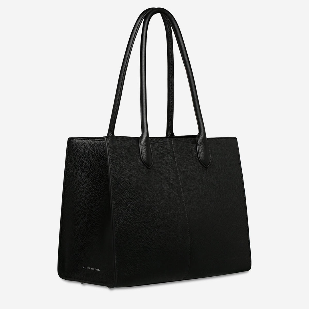 Without Warning Bag - Black Tote Bag Status Anxiety