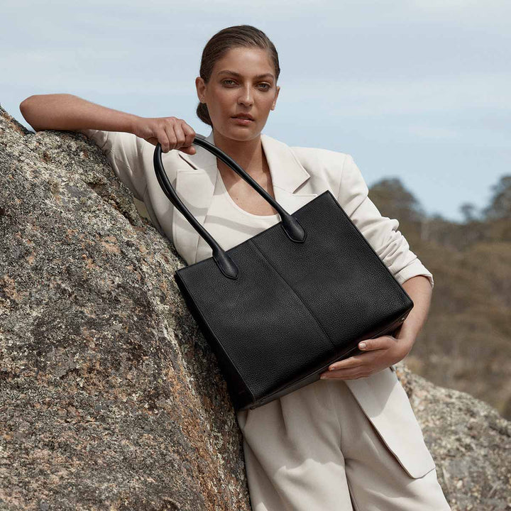 Without Warning Bag - Black Tote Bag Status Anxiety