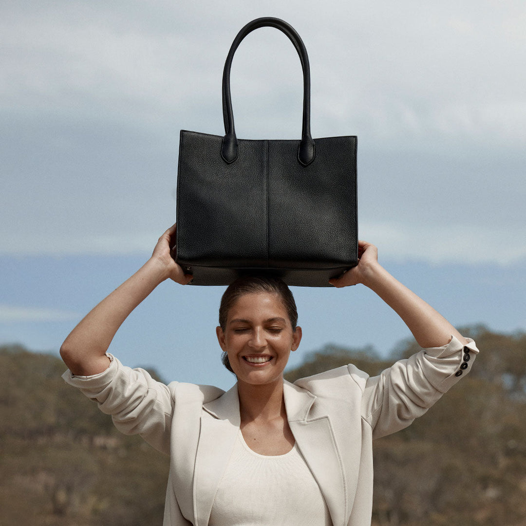 Without Warning Bag - Black Tote Bag Status Anxiety