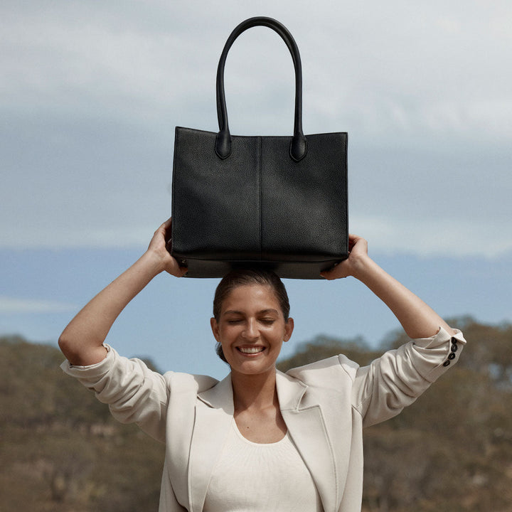 Without Warning Bag - Black Tote Bag Status Anxiety