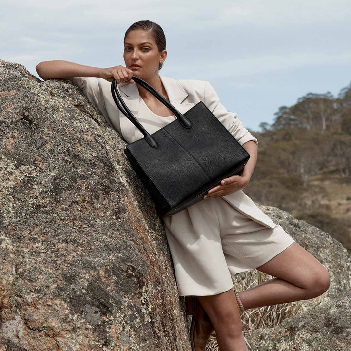 Without Warning Bag - Black Tote Bag Status Anxiety