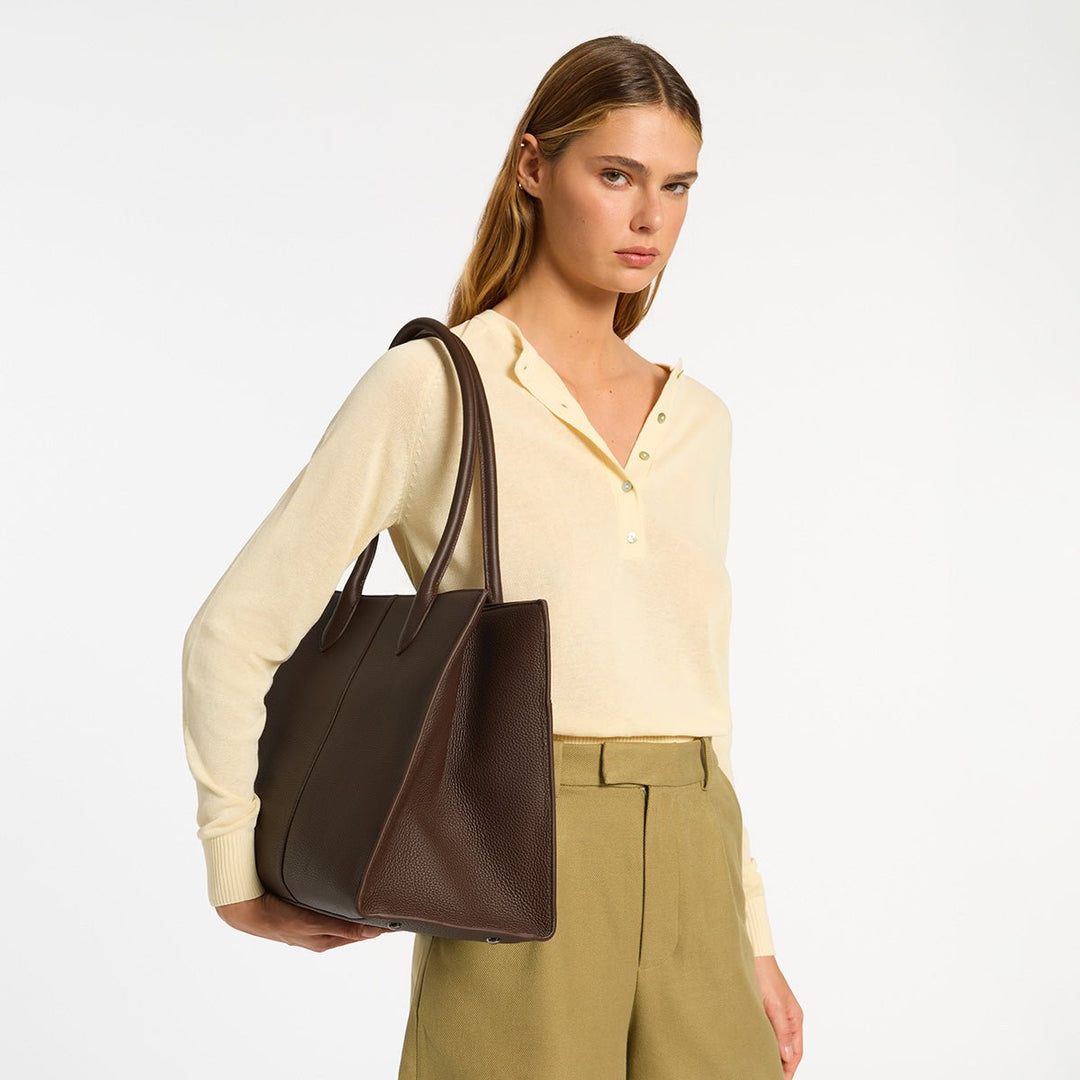 Without Warning Bag - Cocoa Tote Bag Status Anxiety