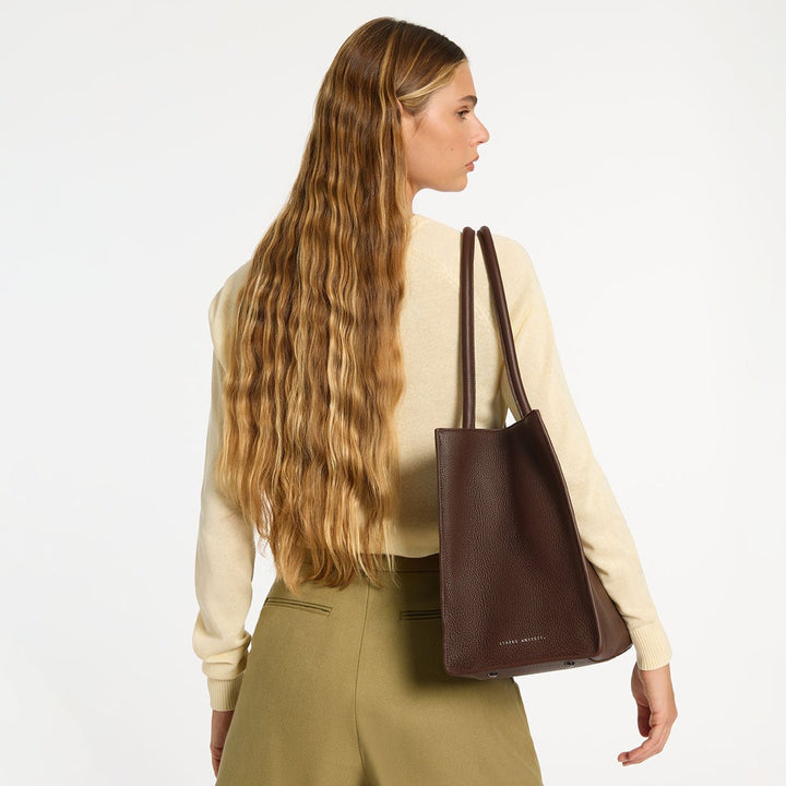 Without Warning Bag - Cocoa Tote Bag Status Anxiety