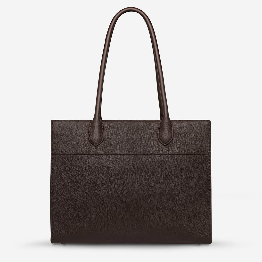 Without Warning Bag - Cocoa Tote Bag Status Anxiety
