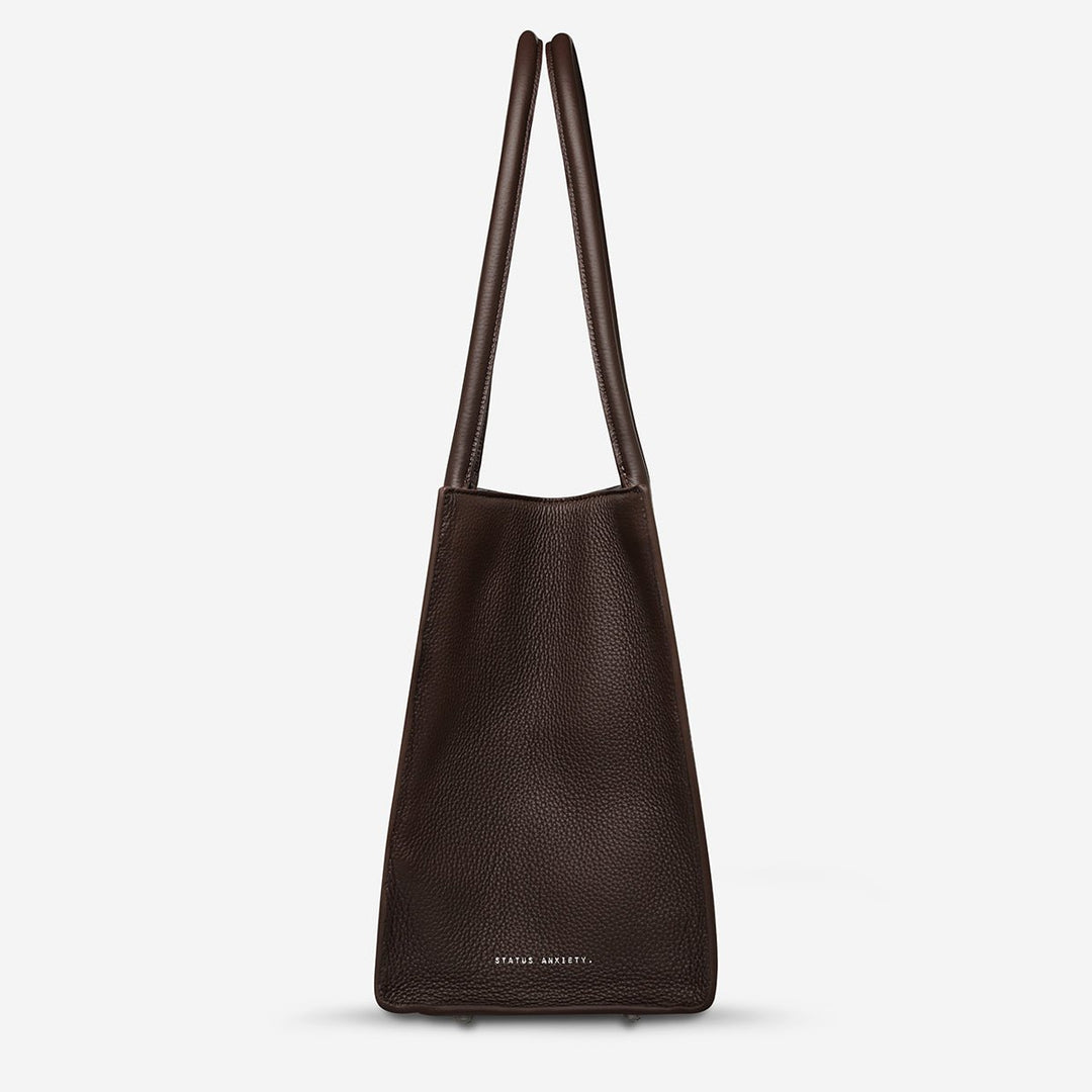 Without Warning Bag - Cocoa Tote Bag Status Anxiety