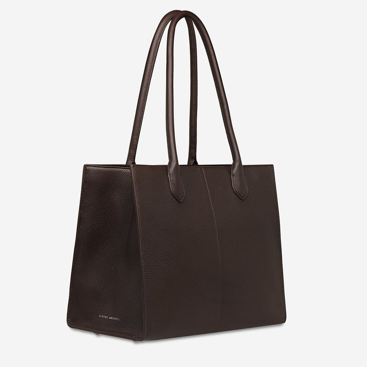 Without Warning Bag - Cocoa Tote Bag Status Anxiety
