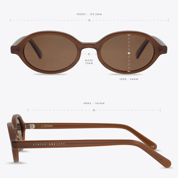 Wonder Sunglasses - Brown Status Anxiety