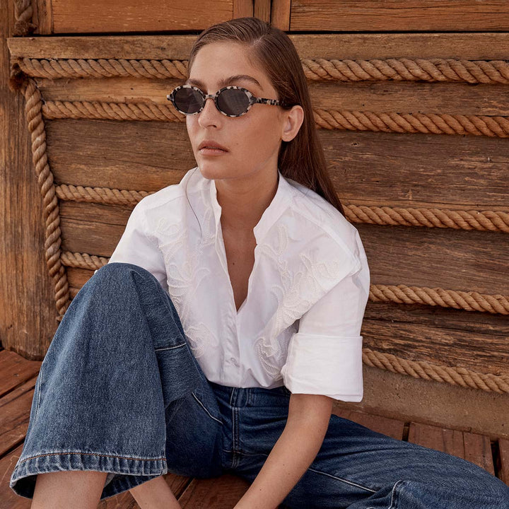 Wonder Sunglasses - White Tort Status Anxiety