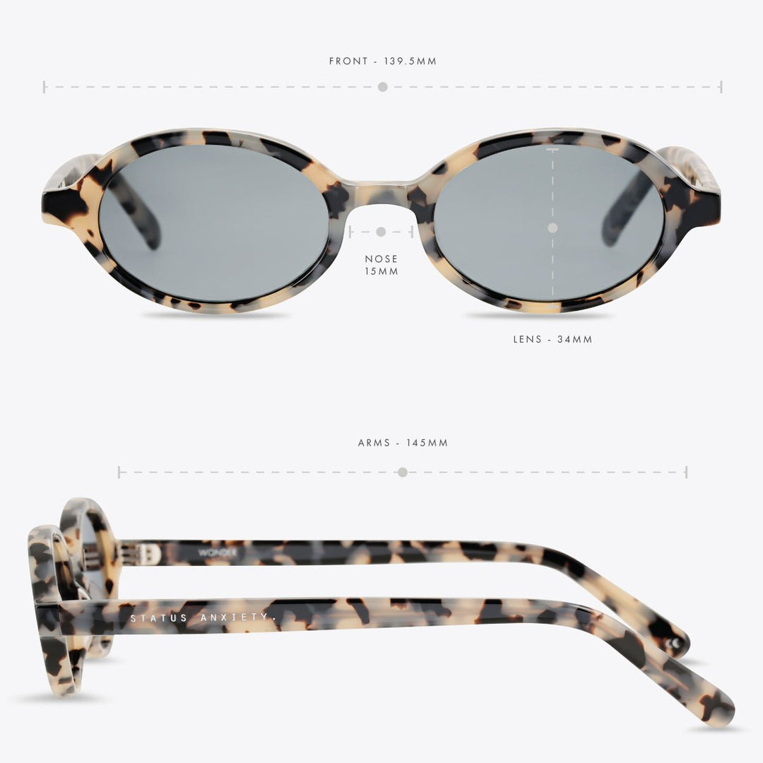 Wonder Sunglasses - White Tort Status Anxiety