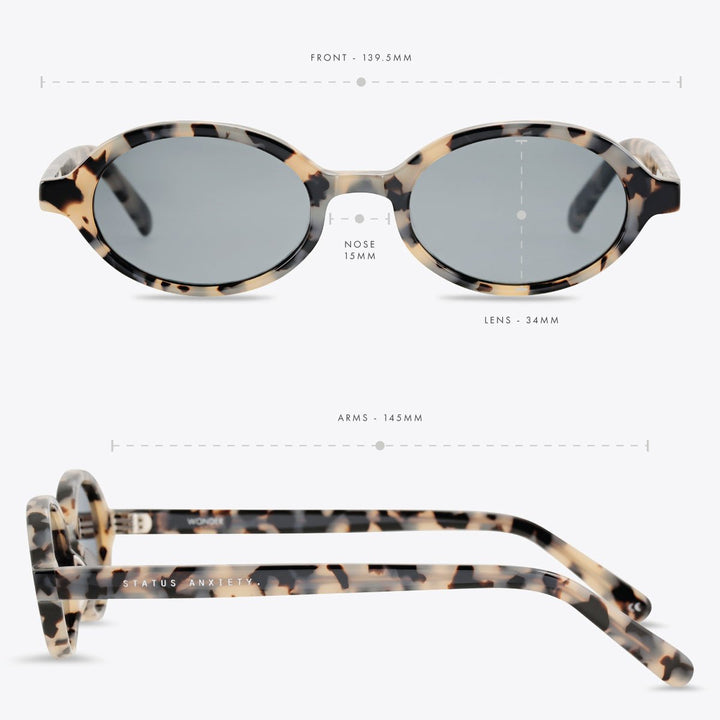 Wonder Sunglasses - White Tort Status Anxiety