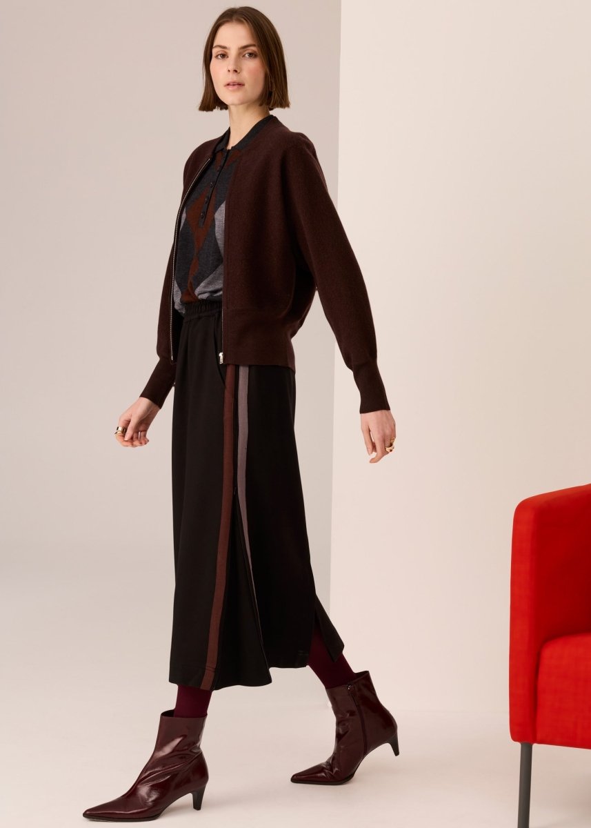 Wyatt Boiled Wool Bomber - Chocolate Coats &amp; Jackets POL