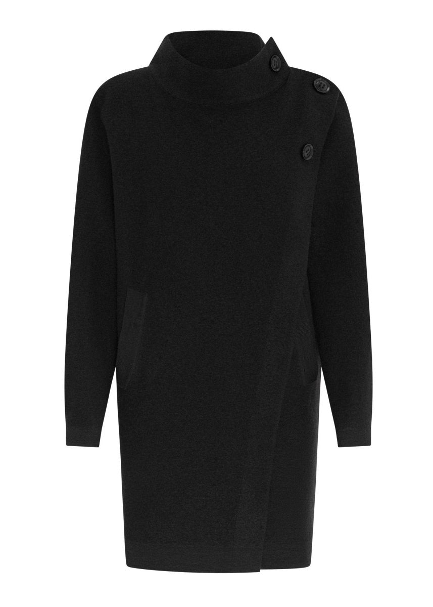 Wyatt Boiled Wool Coat - black Coats & Jackets POL
