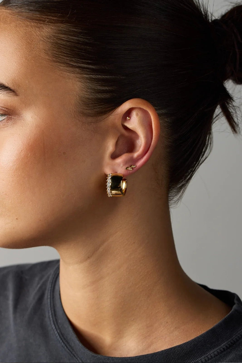 Zafino evil eye stud earing - 925 sterling silver gold earing Zafino Jewellery
