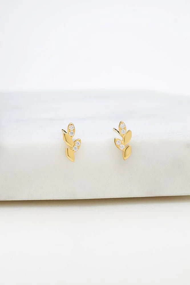 Zafino evil eye stud earing - 925 sterling silver gold earing Zafino Jewellery