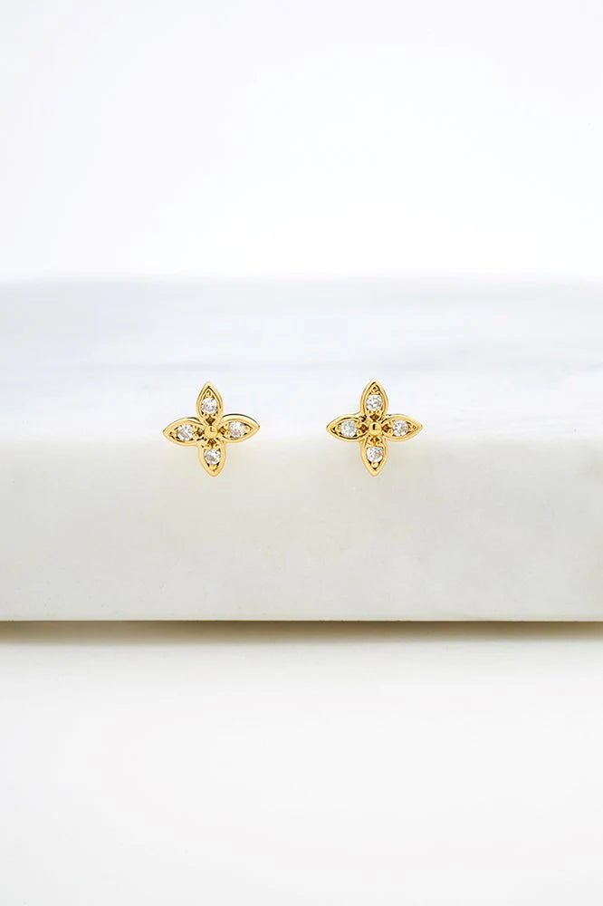 Zafino Heart Sammy earing - 925v. sterling silver - gold earing Zafino Jewellery