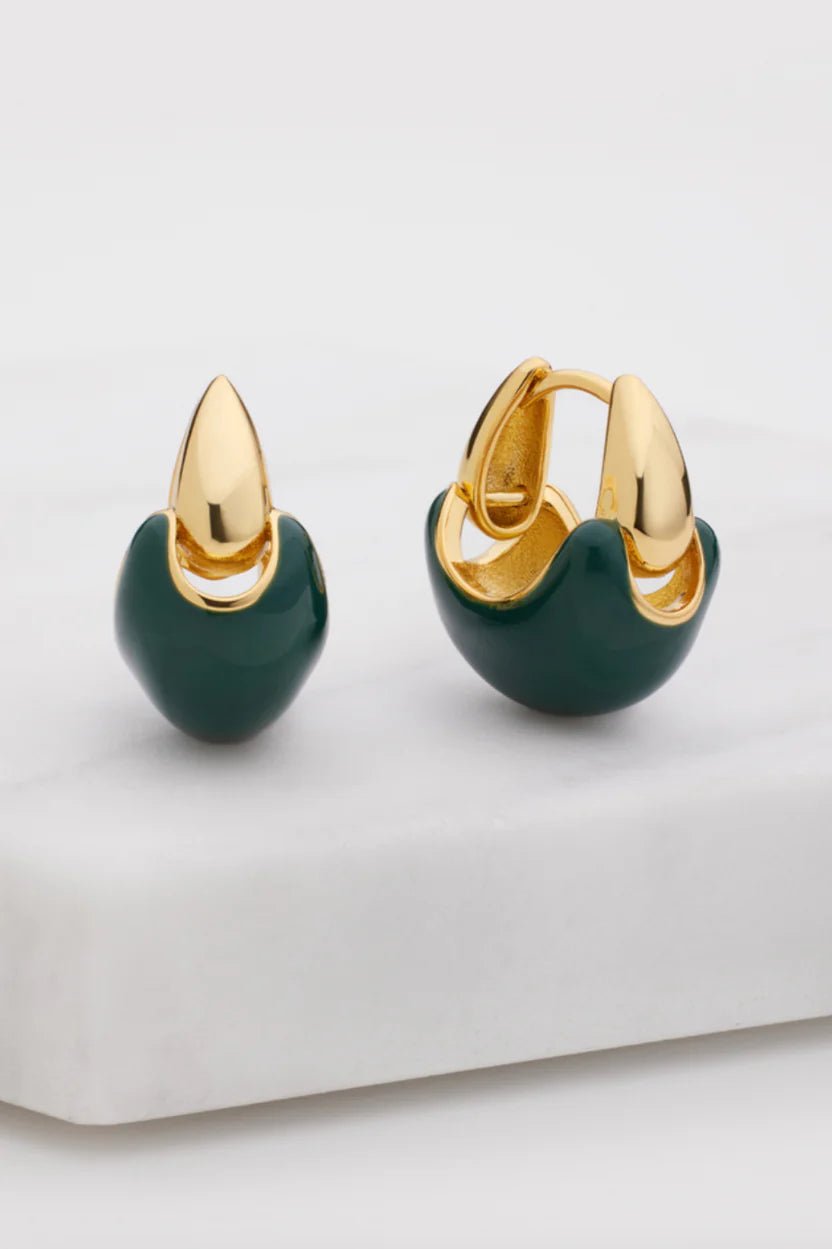Zafino Nara Earing - olive earing Zafino Jewellery