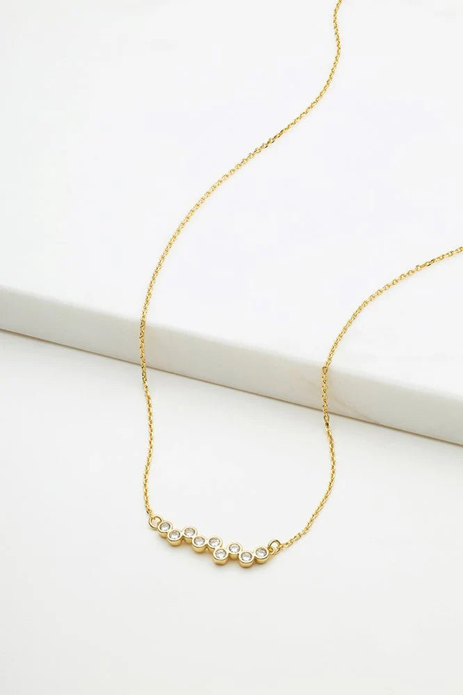 Zafino Scattered crystal mini necklace Necklace Zafino Jewellery