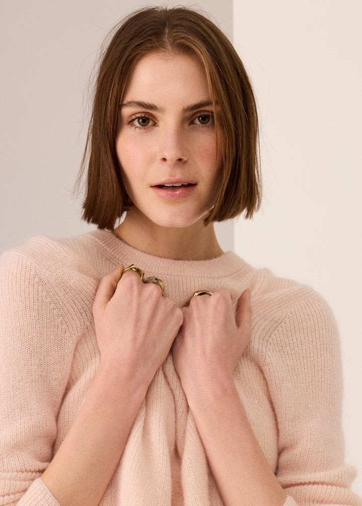 Zane Baby Sequin Knit - Blush Knit POL