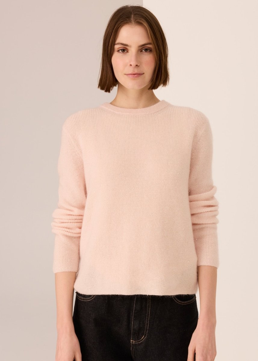 Zane Baby Sequin Knit - Blush Knit POL