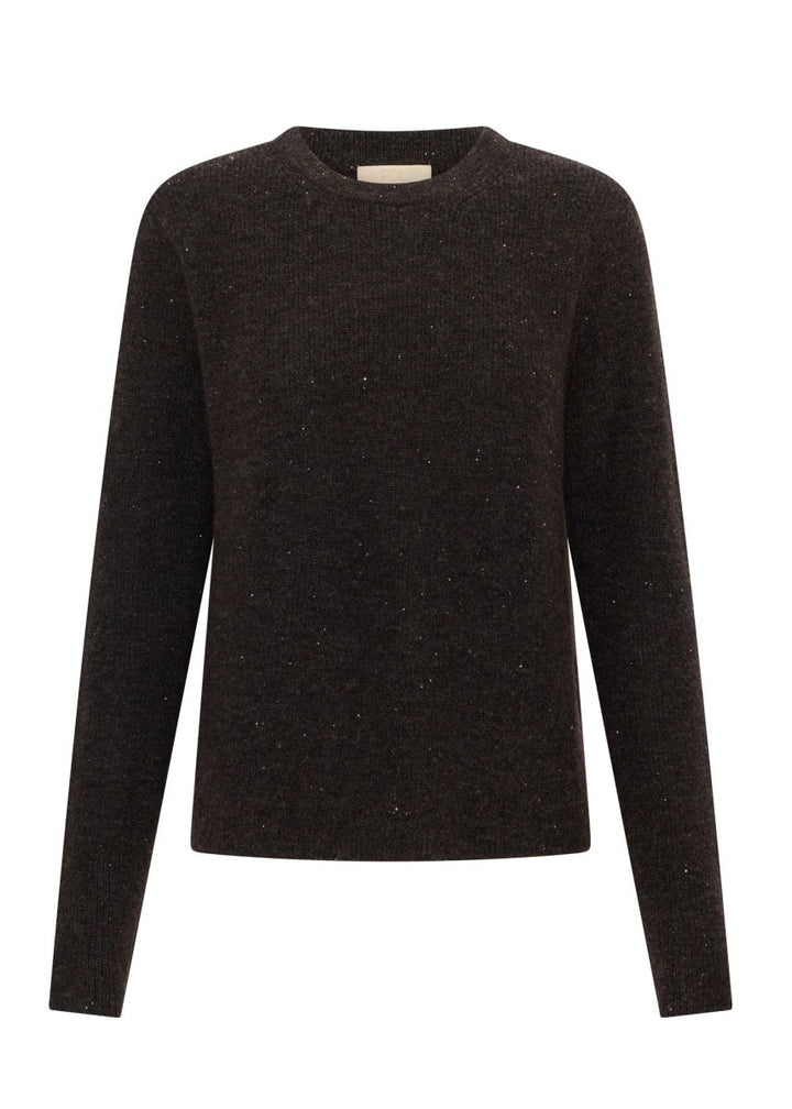 Zane Baby Sequin Knit - Chocolate knit POL