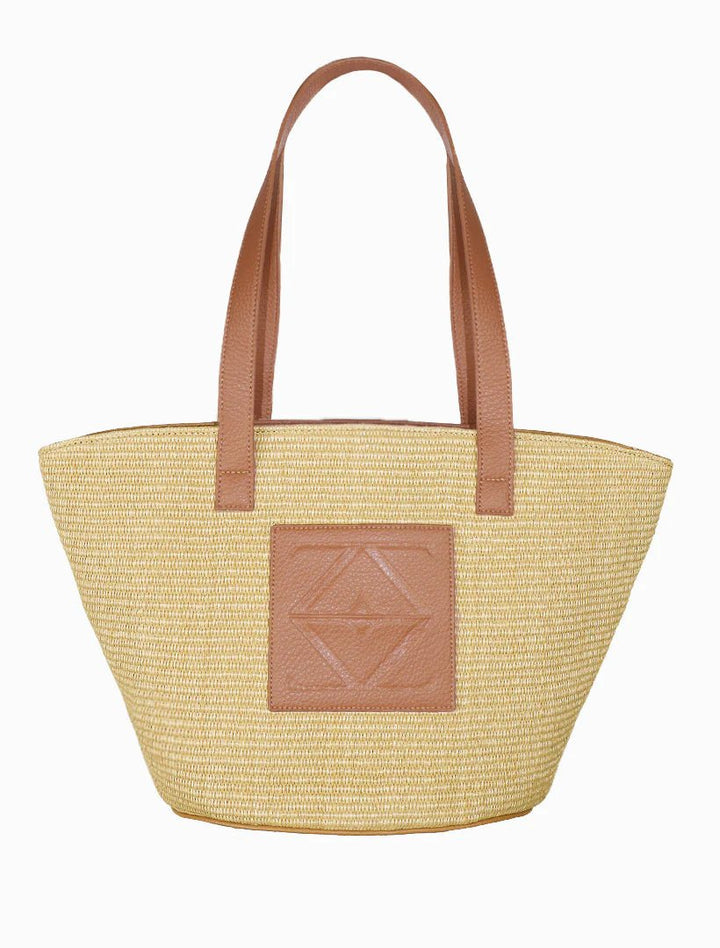 Zanzibar Palma Tote - Tan Tote zjoosh