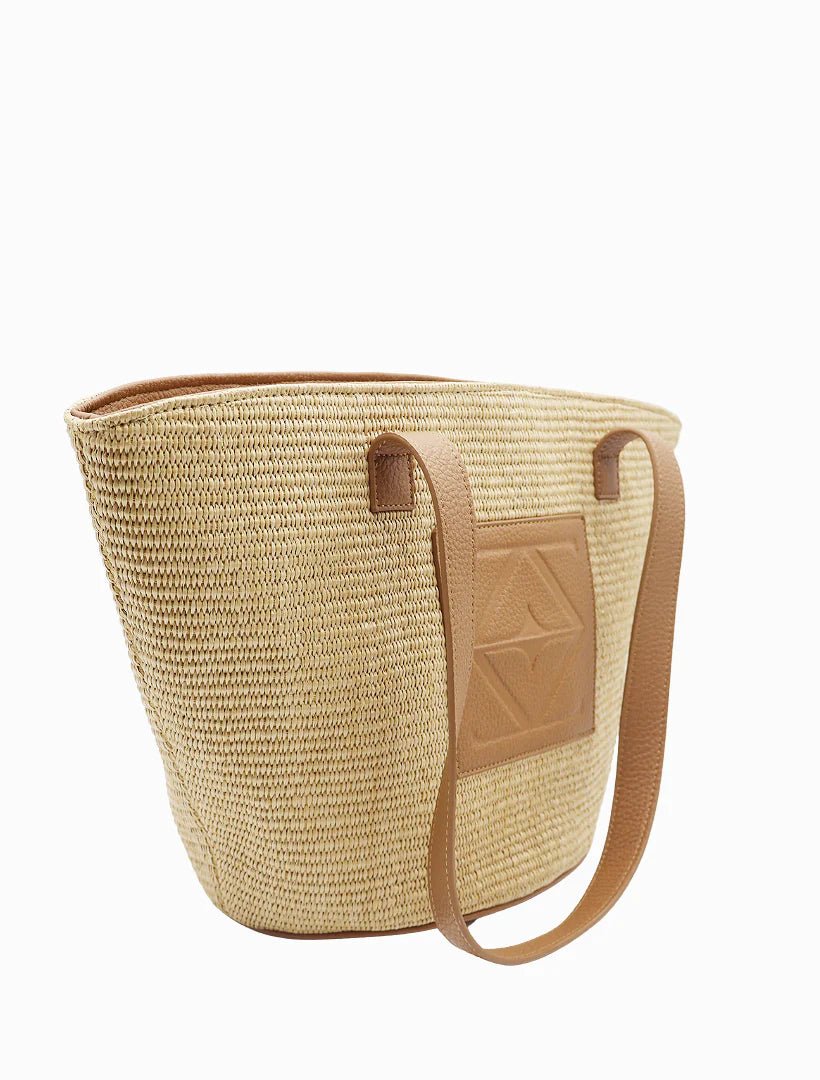 Zanzibar Palma Tote - Tan Tote zjoosh
