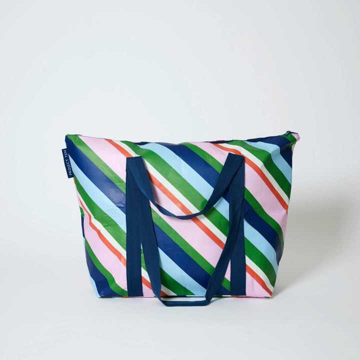 Zip Medium Tote – Rugby Stripe Project Ten Pty Ltd