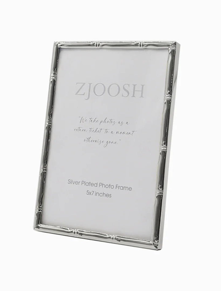 Zjoosh Colonial Bamboo Silver Picture Frame (2 sizes) gifts zjoosh