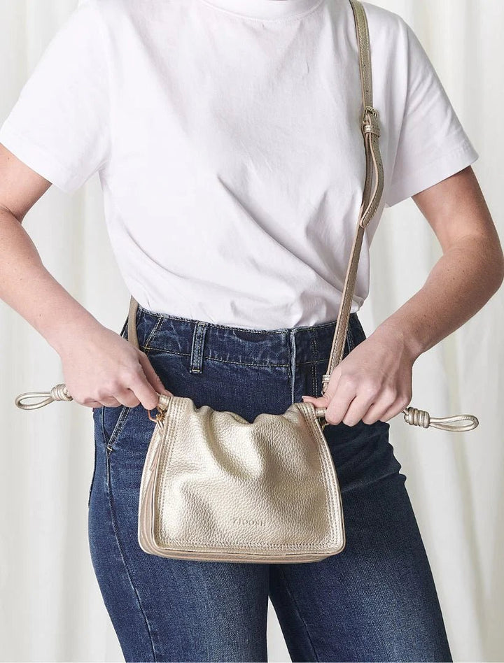 Zjoosh Ernie Cross Body Bag _ gold Bag zjoosh