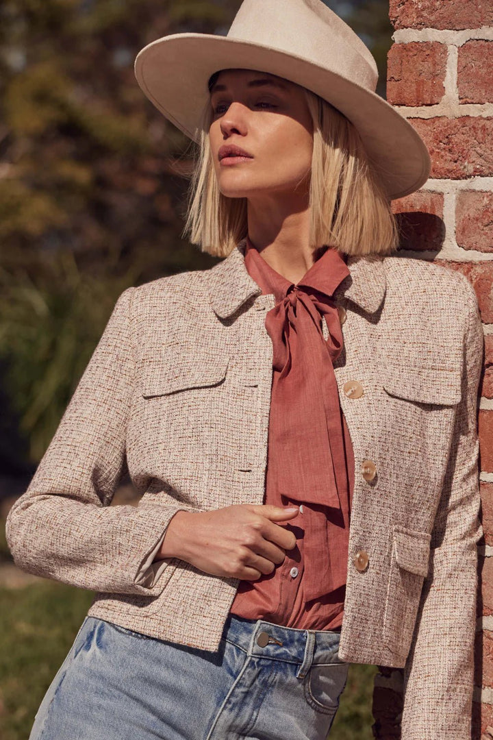 Zoe Kratzmann Adjoin Jacket - Biscuit Boucle Jacket Zoe Kratzmann