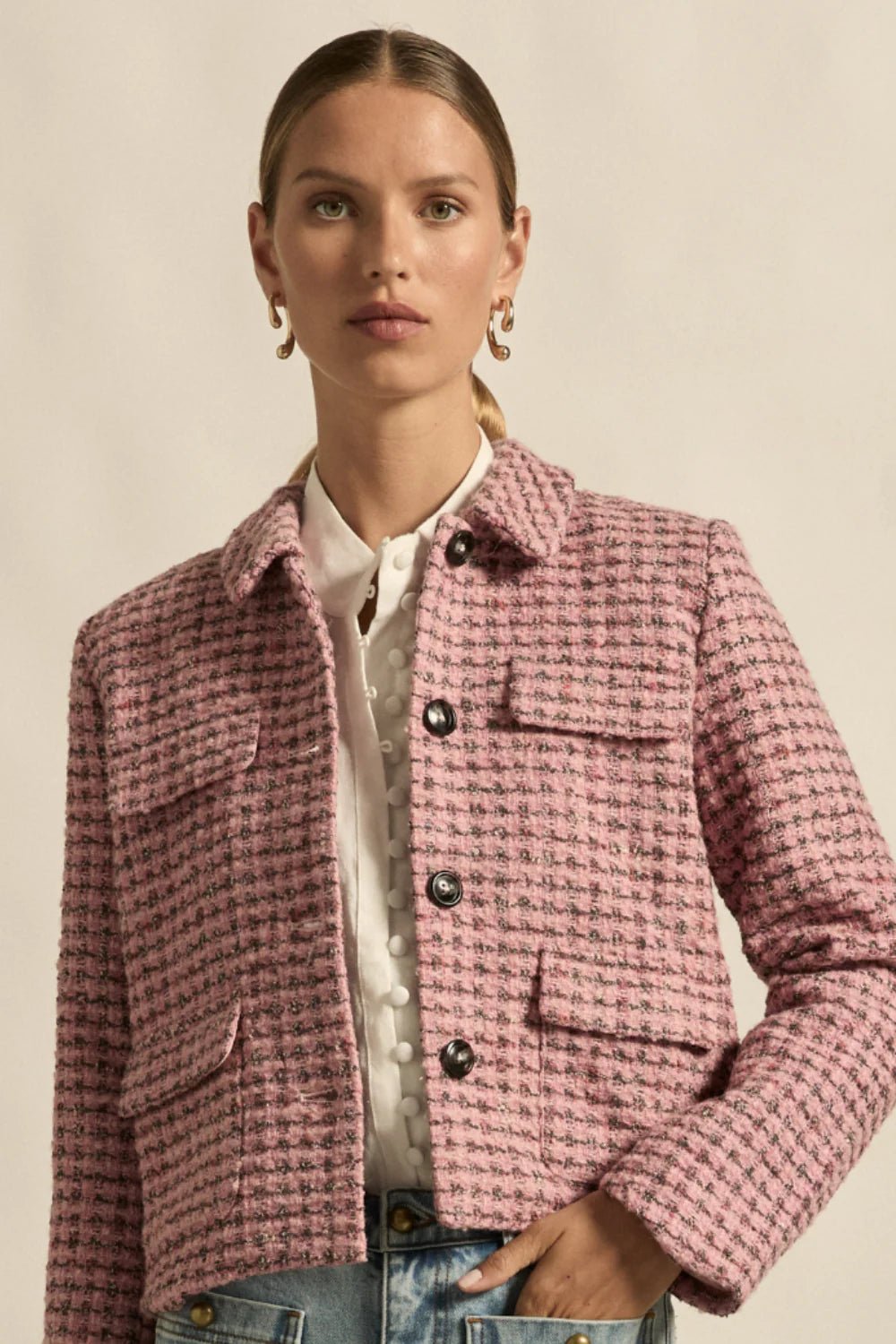 Zoe Kratzmann Adjoin Jacket - Rose Boucle Jacket Zoe Kratzmann