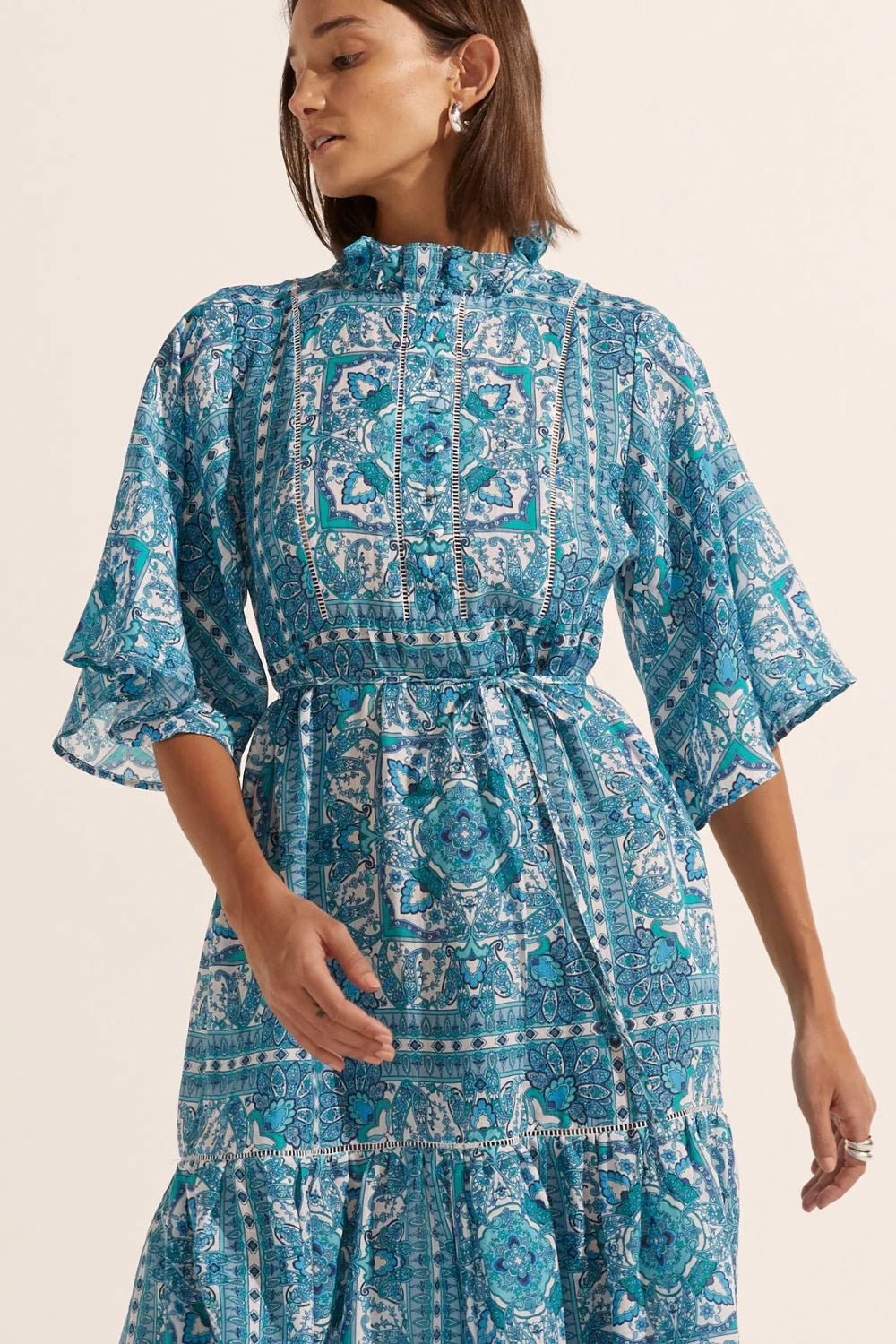 Zoe Kratzmann Navigate dress - Sapphire tile Dresses Zoe Kratzmann