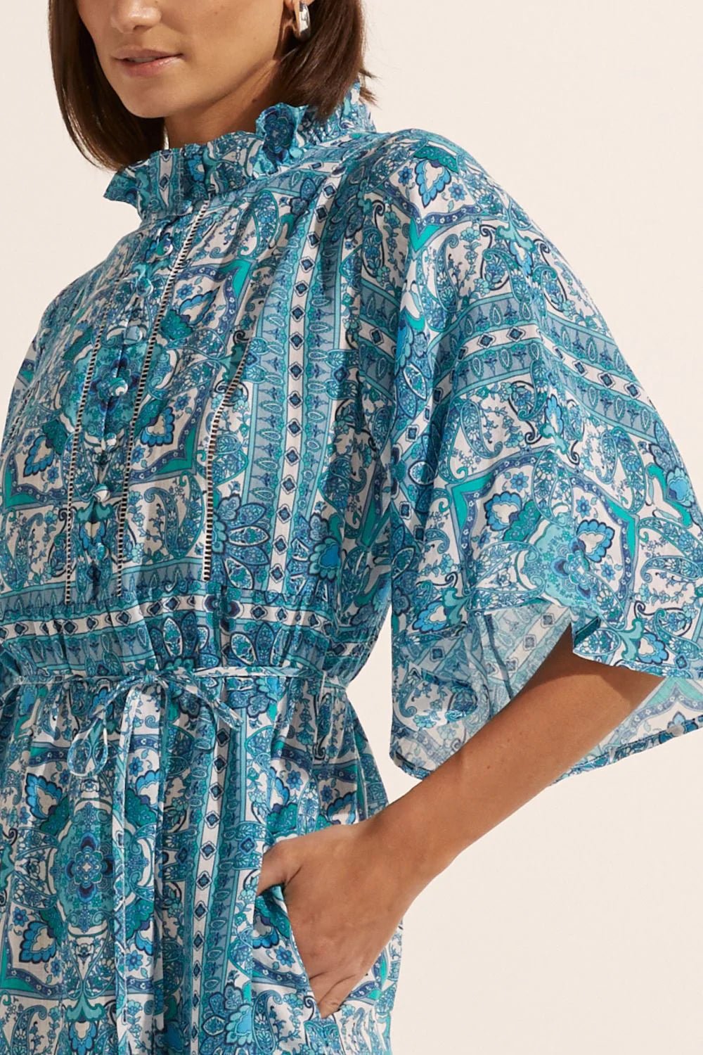 Zoe Kratzmann Navigate dress - Sapphire tile Dresses Zoe Kratzmann