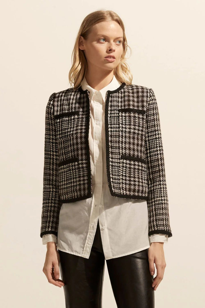 Zoe Kratzmann Patron Jacket - Boucle Check Jacket Zoe Kratzmann